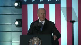 Joe Biden, lors de son discours à Varsovie samedi 26 mars 2022