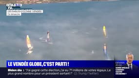 Vendée Globe: un départ avec plus d'une heure de retard à cause du brouillard