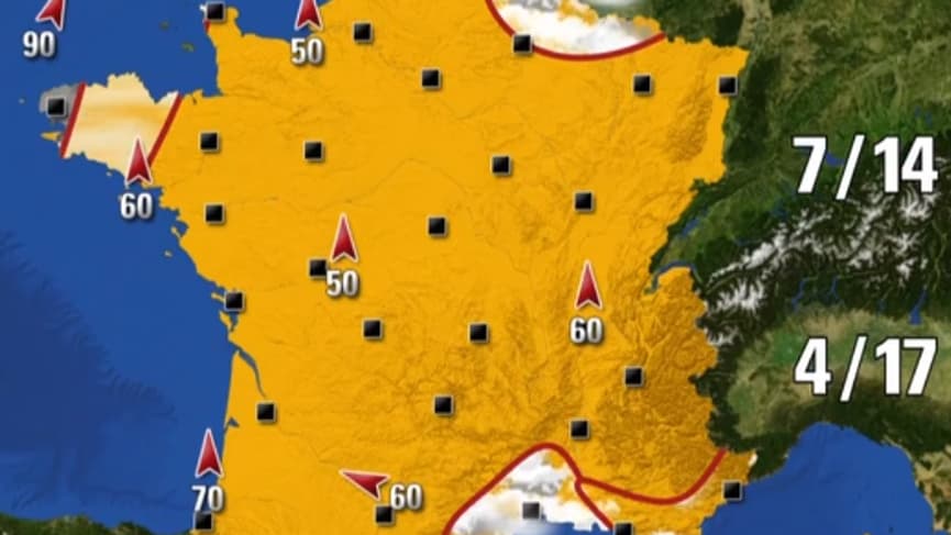Les températures de ce mercredi 22 novembre Les températures de ce mercredi 22 novembre