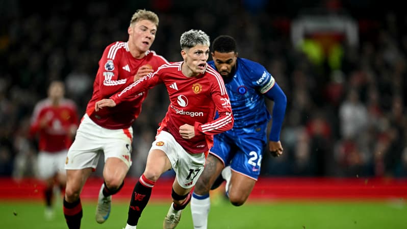 Alejandro Garnacho lors du choc de Premier League Manchester United-Chelsea, 3 novembre 2024