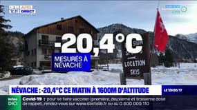 Névache: -20,4°C ce matin à 1600 mètres d'altitude