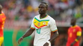 Sadio Mané lors de Sénégal-Guinée (2-0, CAN), le 23 janvier 2024