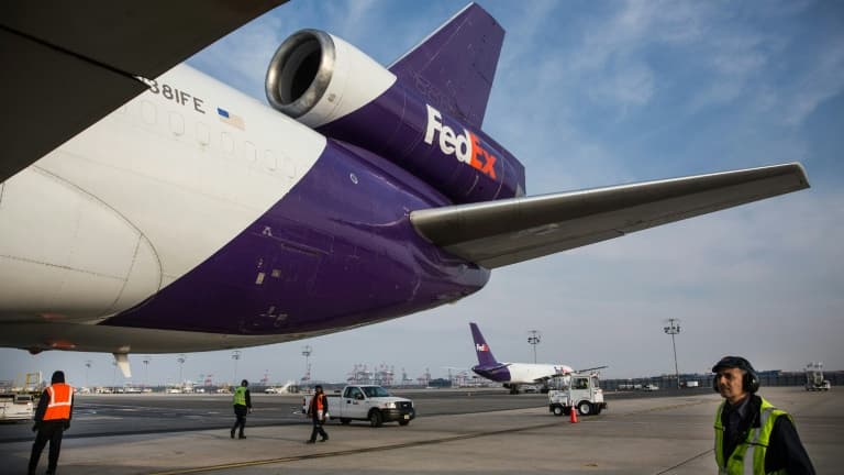 Un avion cargo de Fedex à Newark le 16 décembre 2014