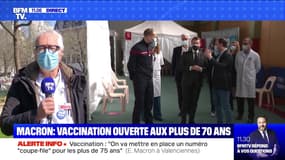 Macron: vaccination ouverte aux plus de 70 ans - 23/03