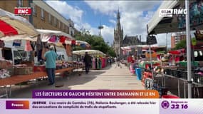 Législatives: dans le Nord, les électeurs de gauche hésitent entre Gérald Darmanin et le candidat RN