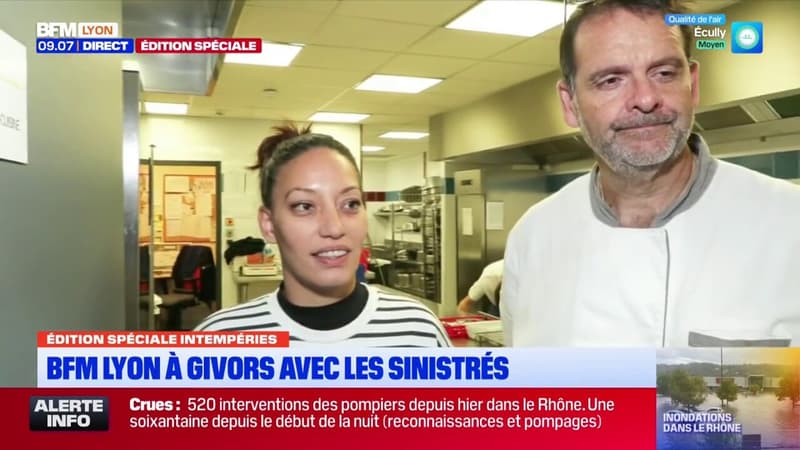 Givors: un lycée utilisé comme centre d'hébergement d'urgence (1/1)