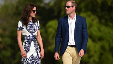 Kate et William devant le Taj Mahal en Inde le 16 avril 2016