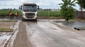 Une coulée de boue a touché la commune de Templemars (Nord) dimanche 12 mai. 