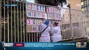 "Ce n'est pas que d'applaudissements dont on a besoin": les soignants se mobilisent devant les hôpitaux pour réclamer plus de moyens