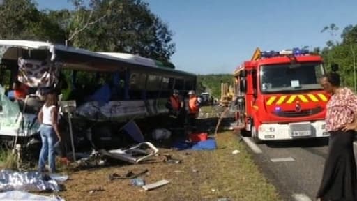 L'accident a été très violent mercredi en Guyane