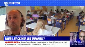 Vaccination des enfants: pour Stéphane Paul, membre du comité scientifique des vaccins,  il faudra se poser la question "sans doute à la fin de l'année"