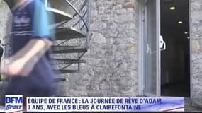 La journée de rêve d'Adam, 7 ans, qui a passé une journée avec les Bleus