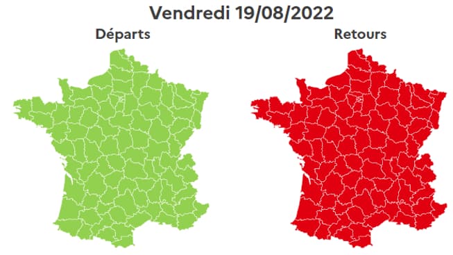 Une journée classée rouge dans le sens des retours. Une journée classée rouge dans le sens des retours.