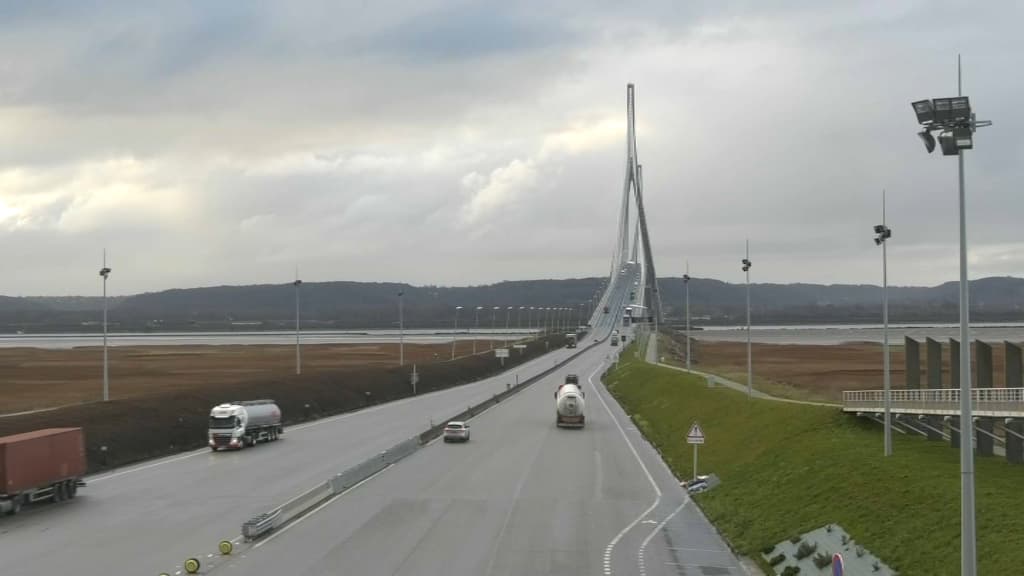 Tempête. Les ponts de Normandie et Tancarville fermés