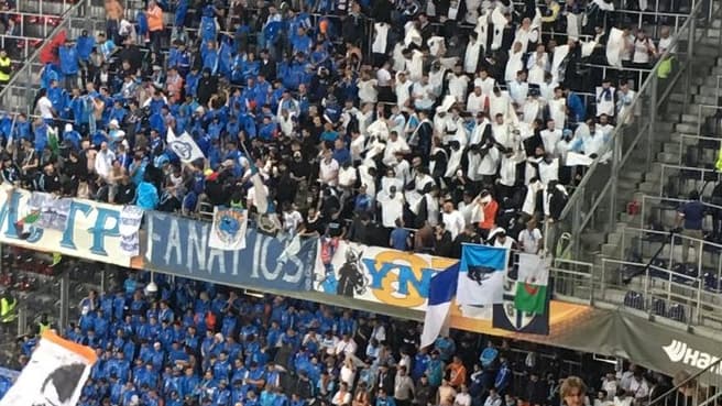 Le parcage de l'OM à Salzbourg