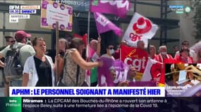 Marseille: les soignants ont manifesté devant l'APHM ce mardi