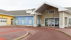 L'entrée de l'hôpital François Dunan à Saint-Pierre-et-Miquelon