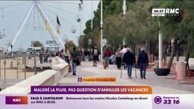 Malgré la pluie, pas question d'annuler ses vacances 