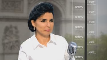 La maire du 7e arondissement de Paris Rachida Dati sur le plateau de BFMTV, le 28 mai 2013