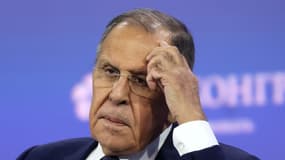 Le ministre russe des Affaires étrangères Sergueï Lavrov assiste à la cérémonie de clôture de la conférence ministérielle du forum de partenariat Russie-Afrique à l'Université Sirius de Sotchi, le 10 novembre 2024. (Photo d'illustration)
