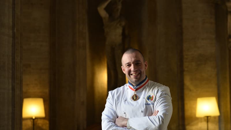 Le chef cuisinier de l'Elysée Guillaume Gomez, le 11 mars 2015 à Rome.