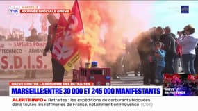 Marseille: 245.000 personnes ont manifesté ce mardi selon la CGT