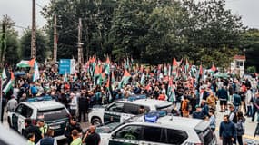 Des manifestations propalestiniennes lors de la 16e étape de la Vuelta, le 09/09/2025