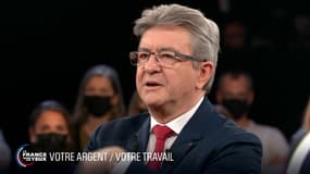 Jean-Luc Mélenchon dans l'émission "La France dans les yeux" le 17 février 2022