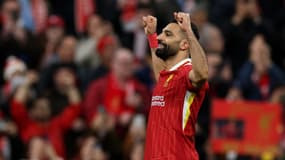 Mohamed Salah lors du match Liverpool-Manchester City (2-0, Premier League), le 1er décembre 2024