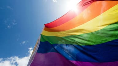 Un drapeau LGBT