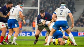 La charge de Cyril Baille contre l'Italie, le 25 février 2024