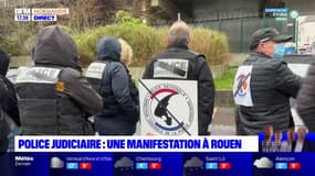 Police judiciaire: une manifestation à Rouen