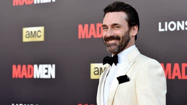 Jon Hamm, le 23 mars lors de la soirée d'ouverture de la dernière saison de Mad Men.