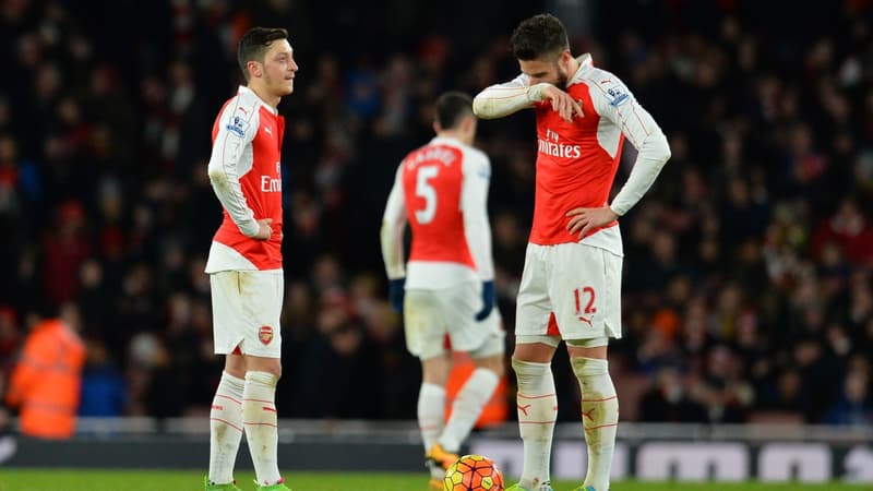 Olivier Giroud et Mesut Özil