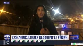 Paris: 1.200 agriculteurs bloquent le périphérique, certains sont décidés à y passer la nuit