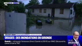 Les orages ont provoqué des inondations en Gironde