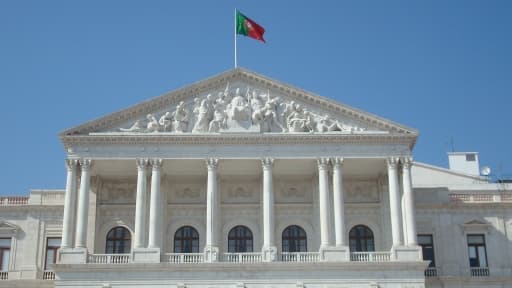 Le bâtiment du Parlement portugais à Lisbonne.