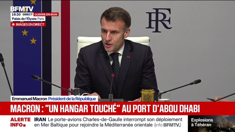 Frappes au Moyen-Orient: "Notre priorité, c'est la sécurité de nos ressortissants", déclare Emmanuel Macron
