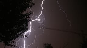 Orage en Ile de France, le 23 juillet .