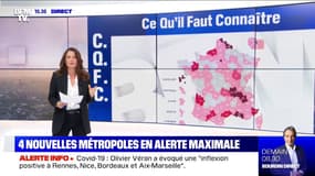 Covid-19: quelles villes basculent dans un nouveau niveau d'alerte ?