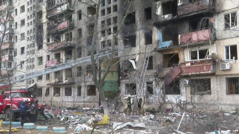 Guerre en Ukraine: au moins un mort dans une frappe contre un immeuble à Kiev