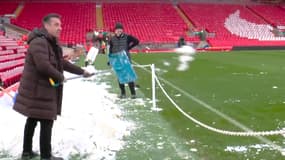 Gary Neville et Jamie Carragher à Anfield le 5 janvier 2025