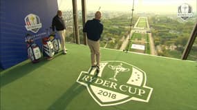 Ryder Cup: ils font du golf depuis la tour Eiffel 