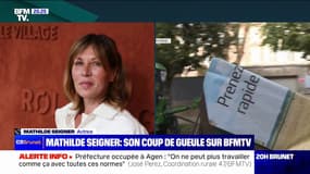 La comédienne Mathilde Seigner apporte son soutien aux agriculteurs