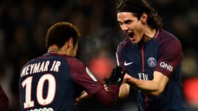 Neymar et Cavani (PSG)