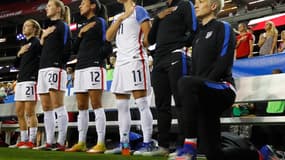 Megan Rapinoe avait posé le genou à terrain pendant l'hymne en 2016