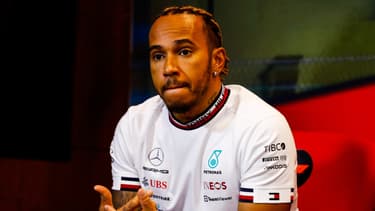 Lewis Hamilton le septuple champion du monde de F1, le 10 juin 2022