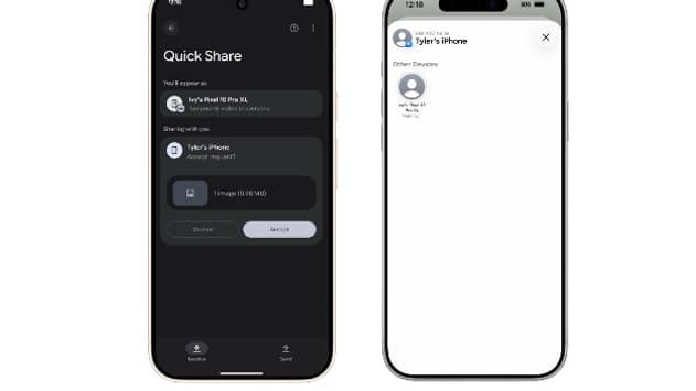 Un partage de fichiers entre Android et iOS, rendu possible grâce à la prise en charge d'Airplay par les Pixel 10