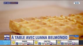 A table avec Luana Belmondo : Gaufres au parmesan