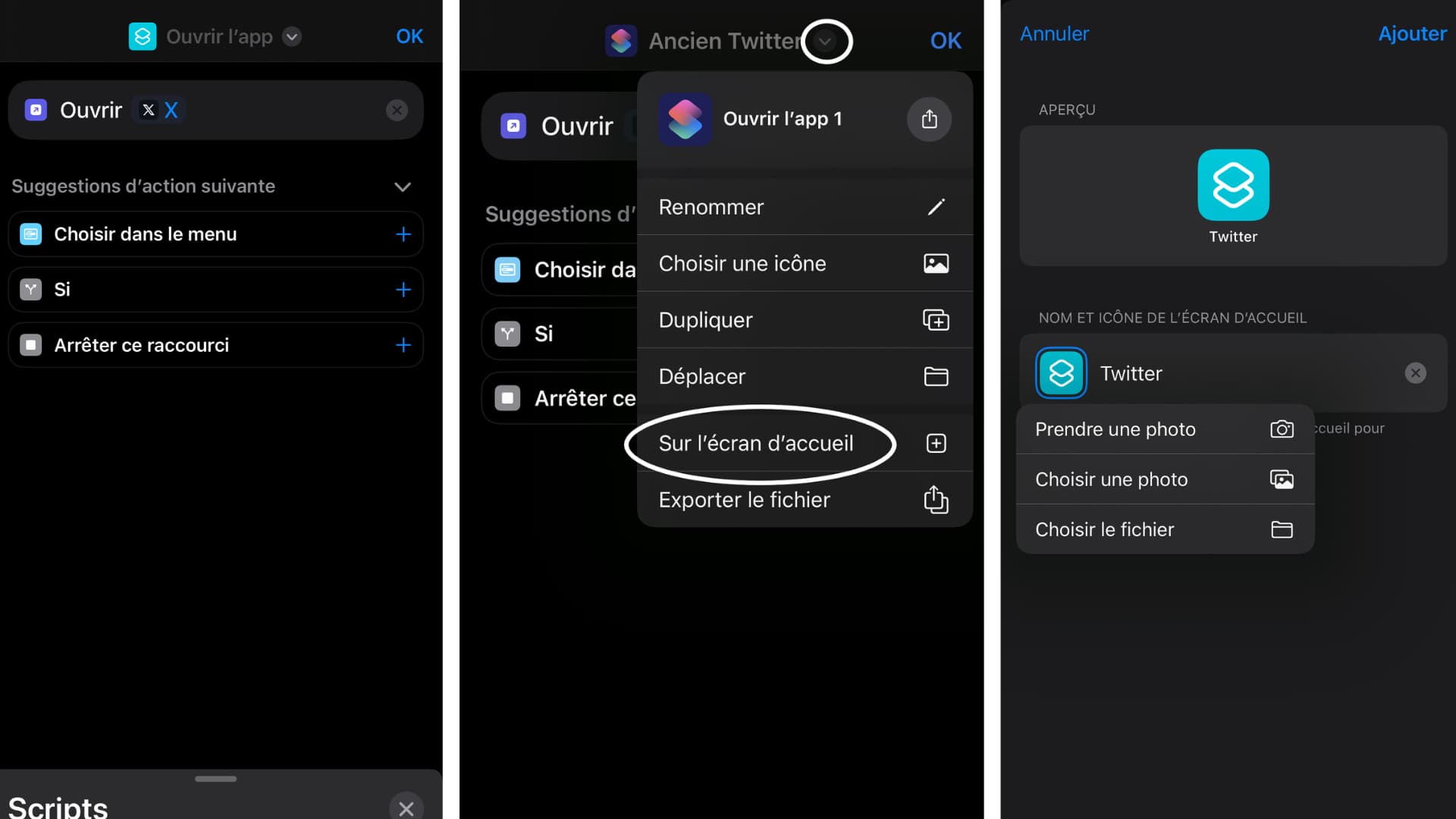 Pour modifier l'icône du raccourci, il faut télécharger au préalable l'ancienne icône du réseau social Twitter.